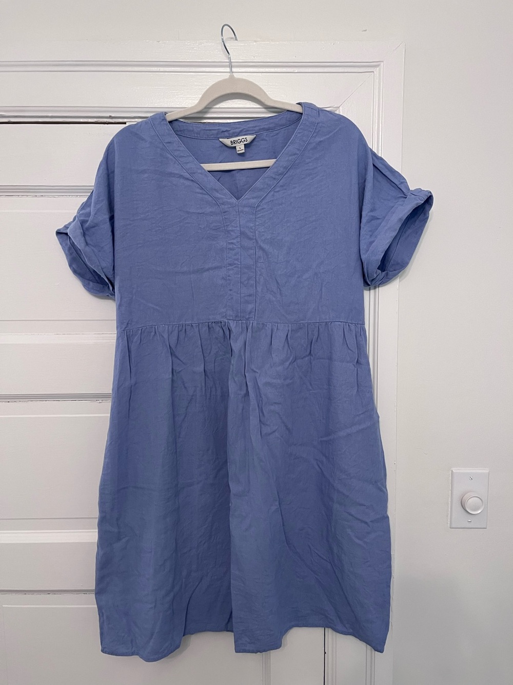 Periwinkle linen dress